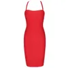 Ocstrade Bandage Rayon Dress Autumn Women Lace Up Sexy Red Backless Bodycon Night Club Party es 210527