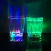 Vidros de vinho LED piscando copo brilhante água líquido activado luz de vinho caneca de cerveja luminoso barra de festa beber decoração de natal