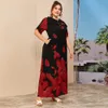 Plus Storlek Vestidos Abaya Dubai Long Maxi Dress Femme Robe Ete Kläder Klänningar för Kvinnor Vestido de Mujer Ropa Christmas Clothes 210309