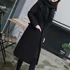 Kvinnors Jackor Down Jacket 2021 Höst Winter Windbreaker Casual Streetwear Long Ull Coat Single Breasted Slim Coats