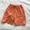 shorts de suor de cintura alta