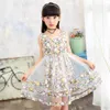 Girls Dresses New Fashion Mesh Summer Dress Child Dresses Girls 3 4 5 6 7 8 9 10 11 12 Year Old Child Clothes Flower 210303