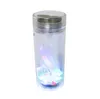 Butelka wazonowa Hookah akrylowe bongi shisha szklanki Narguile Nargile plastikowe rurki wodne z LED LED Wąż olejny wąż