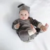 Baby Clothes Set Striped Bodysuits Pants Leggings And Hat 3 Pcs Baby Girl Clothes Outfits Cotton Toddler Boys Clothing Suit 210309