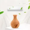 SaengQ USB Grain de bois Diffuseur d'huile essentielle Humidificateur ultrasonique Aroma Aromathérapie Mist Maker avec LED 210724