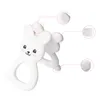 Rabbit Teethers Toys Infant Silicone Teether Molar Training Toys Rattle Nursing Soother Free BPA Food Grade Toy Accessories 5 Colors BT6428