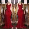 Novo brilhante vermelho lantejoulas vestidos de baile halter sereia longo vestidos de baile baixo volta vestido de festa árabe bc1085