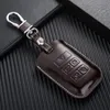 Äkta lädernyckelfodral för Land Rover 2021 Discovery 5 Range Rover Sport Defender 2 Key Cover Fjärrkontroll FOB Keychain242e