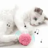 Cat Toys Lifelike Animal Chirping Sounds Furry Ball Kitten Toy Pompon Plush Interactive Kicker Bite Resistant Kitty Molar