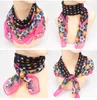 Vintage Cerkew Kwiat Jedwabny Szalik Szyfonowy Kobiety Drukuj Kwadraty Szaliki Palatynka Chusteczka Lady Bag Neck Scarf Bandanna 65 * 65 cm 100 Styl