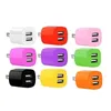 Caricabatterie doppio USB colorato veloce 2.1A Adattatore per spina caricatore da muro per casa US Ac per iPhone 11 12 13 14 15 Telefono Android Samsung Htc