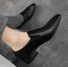 Stor storlek mode män affärer formella klänning skor loafers bröllop läder oxfords pekade tå sko