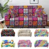 Mandala Elastische Sofa Cover voor Woonkamer Chaise Lounge Sectional Couch Corner Slipcover 1/2/3/4 Seaters 211116