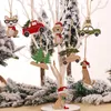 Small Animal Car PendantChristmas Wood Pendantoon Shape Christmas Tree OrnamentSchristmas Atmosphere Decor Y201020