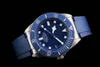 ギフトラバーストラップ42ミリメートルの男性腕時計最高品質版チタンケースブレスレットサファイア自動メンズ腕時計防水ダイバー水泳時計