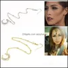 Altri gioielli per il corpo 1Pc Classico anello a naso falso a forma di C con set di orecchini a catena Piercing da donna tradizionale per Lady Drop Delivery 2021 Vgq