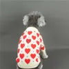 Maglioni per animali domestici con motivo a cuore barocco Abbigliamento per cani Lettera di moda Ricamo Maglione orsacchiotto Banchetto per feste Felpa con pullover per animali domestici adorabili