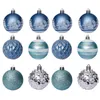 2430st jul Xmas Tree Ball Decor Hanging Balls Prorning Mesh Transparent 6cm Ornament Y201020