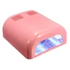 36Watt Pro UV Curing Lamp Salon Nail Art Dryer Light Timer - 110 V White