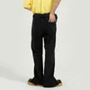 IEFB Streetwear czarne dżinsy dla mężczyzn koreański prosty zamek projekt trend osobowość przystojny denim spodnie 9Y7330 211111