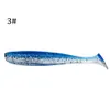 10PCS/Lot Jigging Wobblers Fishing Lure 60mm 70mm shad T-tail soft bait Aritificial Silicone Lures Bass Pike Fishing Tackle