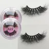 Mink Lashes hela 25 mm falska ögonfransar 3D Fake Lash Custom Label Cosmetics Makeup Dramatisk lång fluffig ögonfrans privat logo3566008