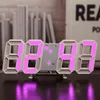 3D LED Digitaluhr Wecker Dreidimensionale Wand Elektronische Uhren Hängen Snooze Tischkalender Einrichtungsgegenstände Thermometer 211112