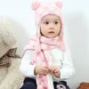 Cappello da bambino Sciarpa Set Love Jacquard Bambino Berretto a maglia Autunno Inverno Cappello Ragazze Cappelli Abbigliamento per bambini