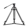 三脚Jieyang JY0608A JY0608B JY0608C JY0608AD Professional Tripod Camera Camera/Video/DSLR Video Loga22用油圧減衰ヘッド