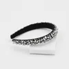 Fashion Court Ball Headband Fashion Exquisite Hand-Sewn Luxury Svamp Headband med Rhinestones Damer Hårtillbehör