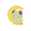 Froggy Moon émail broches dessin animé mignon animaux broches Bades pour Denim vêtements sac bijoux populaires noël nouvel an cadeau enfants amis