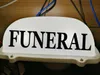 DC 12 V 10 "Begräbnis Exequy Car Top Zeichen Lichtmagnet Auto Burial -Untersuchung Anzeigelampe für Taxifahrer