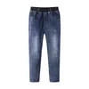 Fashion Spring Boys Jeans Cotton Blue Denim Trousers for Teenagers Solid Color Loose Cowboy Pants Baby Clothes 4 6 8 12 15T 210622