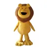 new Animal Lion Furry Polar Cartoon Mascot Costume Party Fancy Dress Adult Size