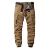 Lastbyxor män hip hop streetwear jogger byxa mode byxor multi-pocket casual joggers sweatpants män byxor 211110