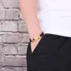 Einfache Persönlichkeit Edelstahl Draht Kette Offene Armreif Stern Logo ID Armband Für Herren 10mm * 65mm innen Silber/Gold/Schwarz