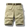 Heren Shorts 2021 Mannen Zomer Tactische Katoen Cargo Streetwear Pockets Casual Fashion Losse Camouflage 28-38