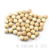 Wood Ball DIY Crafts Supplies Natural Color Beech Wooden Beads Eco-Friendly 25mm Round