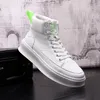 Board PU Boots High-top Leather Men Male Casual Sneakers Designer Nightclub Party Shoes Breathable Comfy Footwear B151 218