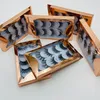 5 pairs Natual long false eyelashes thick crisscross fake eye lashes extension kit in 6 Editions 5D-07