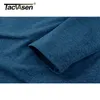 Tacvasen Spring / Fall Thermal Sports Sweater Mäns 1/4 Zipper Toppar Andningsbar Gym Kör T-shirt Pullover Man ActiveWear 220309