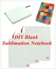 Blank Sublimation Notebook A4/A5/A6 Sublimation PU-Leather Cover Soft Surface Notebook Hot transfer Printing Blank consumables DIY Gifts new