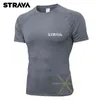 Odzież na rowerze Szybki Suchy Stretch Oddychający Kolarstwo Koszulka z krótkim rękawem Mężczyźni Fitness Running Training Anti-Sweat Odzież na rowerze G1130