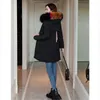 Fashionable women's winter warm hooded cotton winter jacket solid color long-sleeved jacket ladies Women's cotton coat 210930