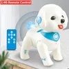 Smart Intelligent RC Robot Dog Toy With Singing Music speak story pet dog Toy voice control dog remote program learn