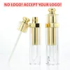GOLD Square Rohr Lip Gloss Customized Lippen Sammlung wasserdichte langlebige flüssige matte Lippenstift Akzeptieren Sie Ihr Logo7177063