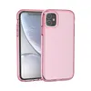 For Iphone 12 Case Clear Cell Phone Cases Strong Protective Crystal Soft TPU Hard PC Back Cover Compatible with Samsung S21 Ultra