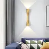 Lâmpadas de parede Lâmpada minimalista moderna de LED 24cm/35cm IP65 Borda de cabeceira de cabeceira de cama Backgramento de TV do corredor da escada