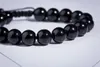 Boncuklu iplikçikler lenfatik drenaj obsidiyen fitness bilezik malzemesi boncuk çapı 10mm siyah unisex fawn22