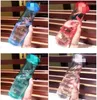 Botella de agua de plástico Taza de viaje de moda Deportes Camping Senderismo Bebida Tazas de vidrio de diamante Regalo HH21-294